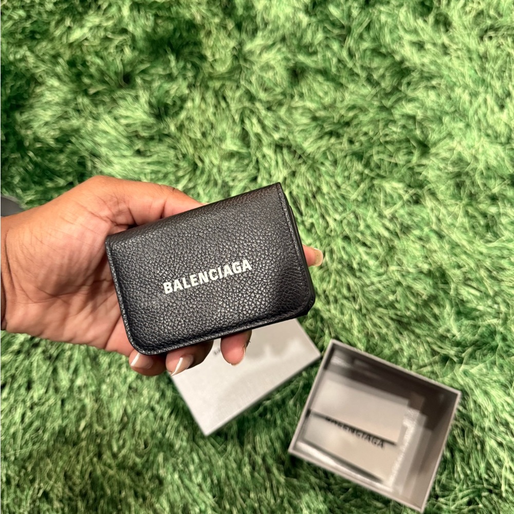 Balenciaga Black Key Card Holder Luxury Accessory